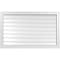 Ekena Millwork Vertical Surface Mount PVC Gable Vent: Functional, w/ 2"W x 2"P Brickmould Sill Frame, 42"W x 26"H GVPVE42X2603SF - alternate 1